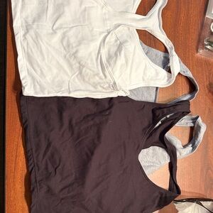 NWOT Hanes Women's Black and White Tank Tops 3 pack size large